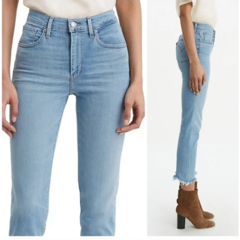 Levi's 724 High Rise Straight Leg Stretch Jeans - Picture 9 of 10